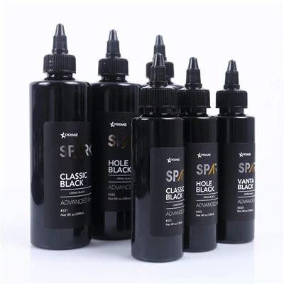 اسپارک بلیک سیریز ٹیٹو سیاہی: پیشہ ورانہ 3 رنگین اور صحت سے متعلق اور گہرائی ...