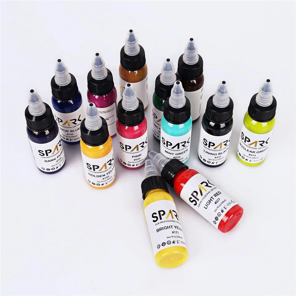 Professional 30ml 66 Colors Long-Lasting Tattoo Ink For Body Art For Permanent Makeup high quality