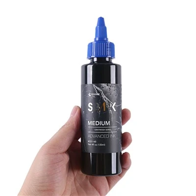 نامیاتی 4oz 120ml گرے واش میک اپ بلیک ٹیٹو سیاہی