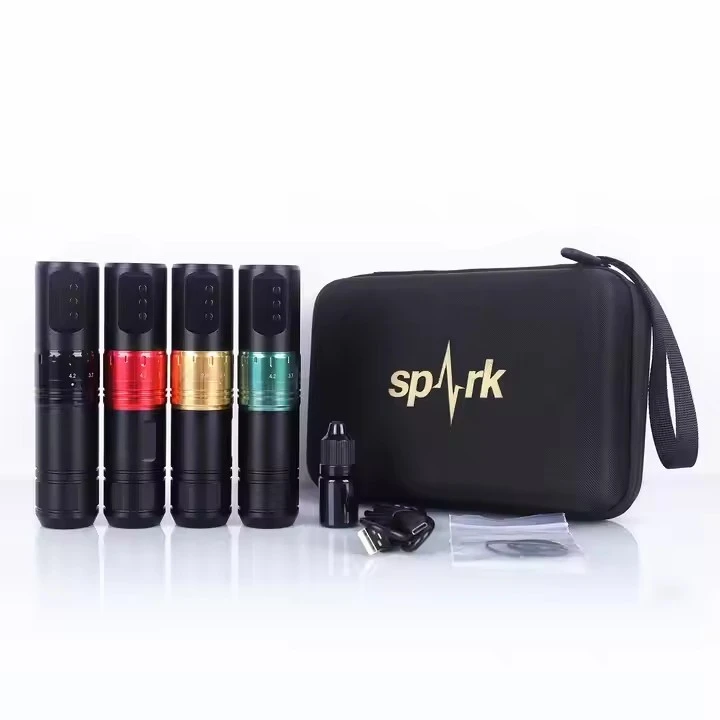 Spark Factory Wholesale Customized Adjustable Stroke 1600mAh Battery Tattoo Gun Wireless Tattoo Machine