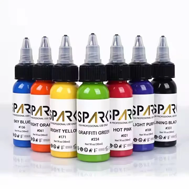 Spark Organic 1oz (30ml) Skin-Friendly Vibrant Tattoo Supply Ink Permanent Makeup Pigment Tattoo Ink