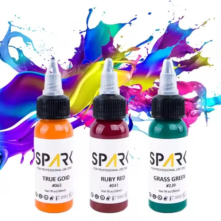 Spark Organic 1oz (30ml) Skin-Friendly Vibrant Tattoo Supply Ink Permanent Makeup Pigment Tattoo Ink