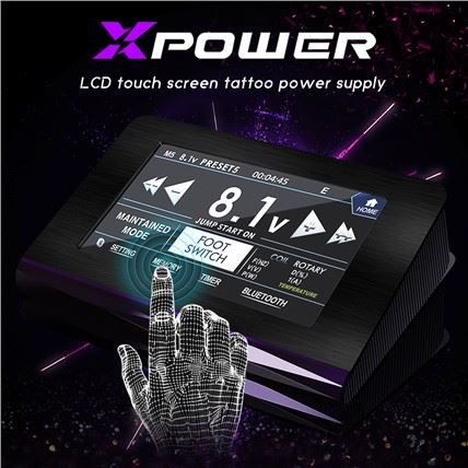 ڈیجیٹل LCD ٹیٹو XPower سپلائی روٹری ٹیٹو مشین قلم کنڈلی مشین XPower ٹیٹو سپلائی