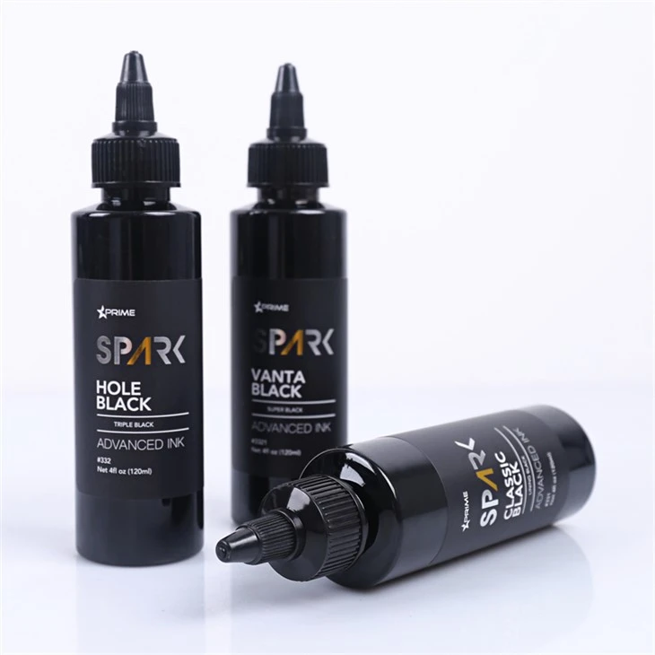 کلاسیکی بلیک 4OZ لائننگ بلیک انک سیریز اسپارک ٹیٹو انک ٹیٹو انک بلیک لائٹ