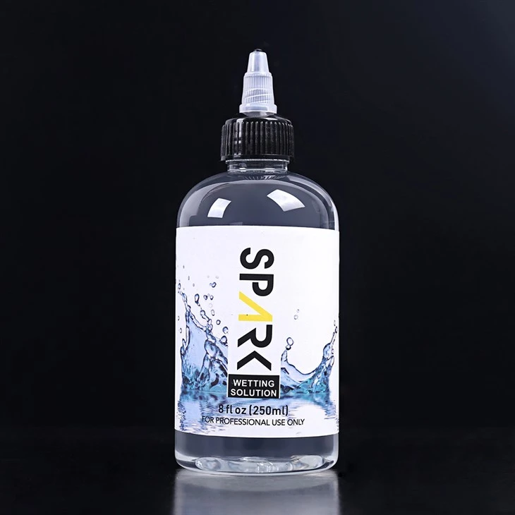 240ML 8OZ اسپارک ٹیٹو گیلا کرنے کا حل اسپارک ٹیٹو مکسنگ سلوشن اسپارک ٹیٹو انک
