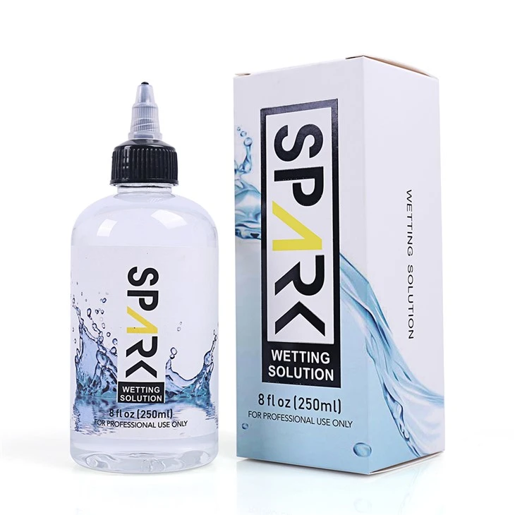 8OZ اسپارک ٹیٹو گیلا کرنے کا حل اسپارک ٹیٹو مکسنگ سلوشن اسپارک ٹیٹو انک