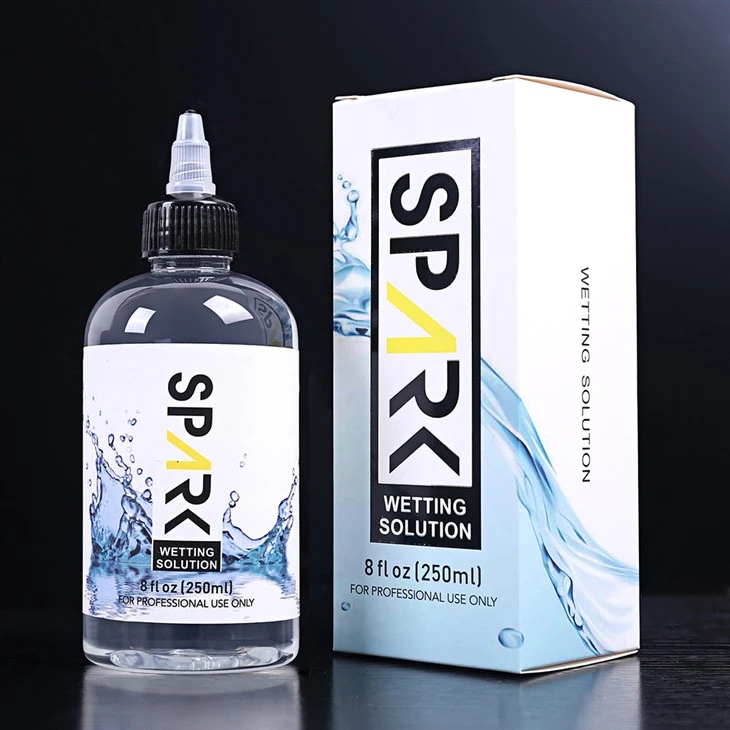 اصل 240ML 8OZ اسپارک ٹیٹو گیلا کرنے کا حل اسپارک ٹیٹو مکسنگ سلوشن اسپارک ٹیٹو انک