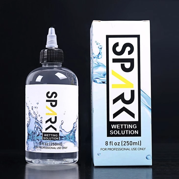 پروفیشنل 240ML 8OZ اسپارک ٹیٹو گیلا کرنے کا حل اسپارک ٹیٹو مکسنگ سلوشن اسپارک ٹیٹو انک