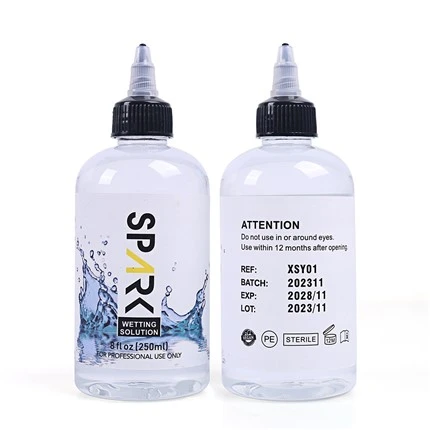8OZ 240ML اسپارک ٹیٹو گیلا کرنے کا حل اسپارک ٹیٹو مکسنگ سلوشن اسپارک ٹیٹو انک