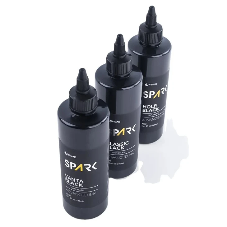 ونتا بلیک 8OZ 4OZ سپر بلیک انک سیریز اسپارک ٹیٹو انک ٹیٹو انک سیٹ پروفیشنل